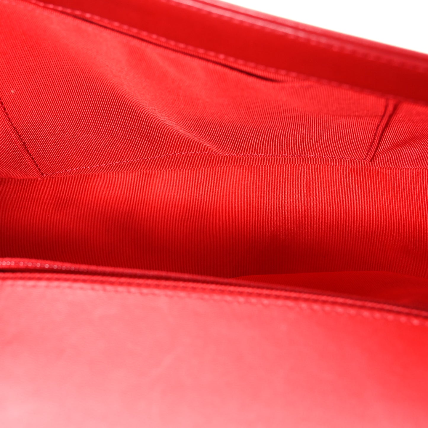 Lambskin Quilted New Medium Boy Flap Red