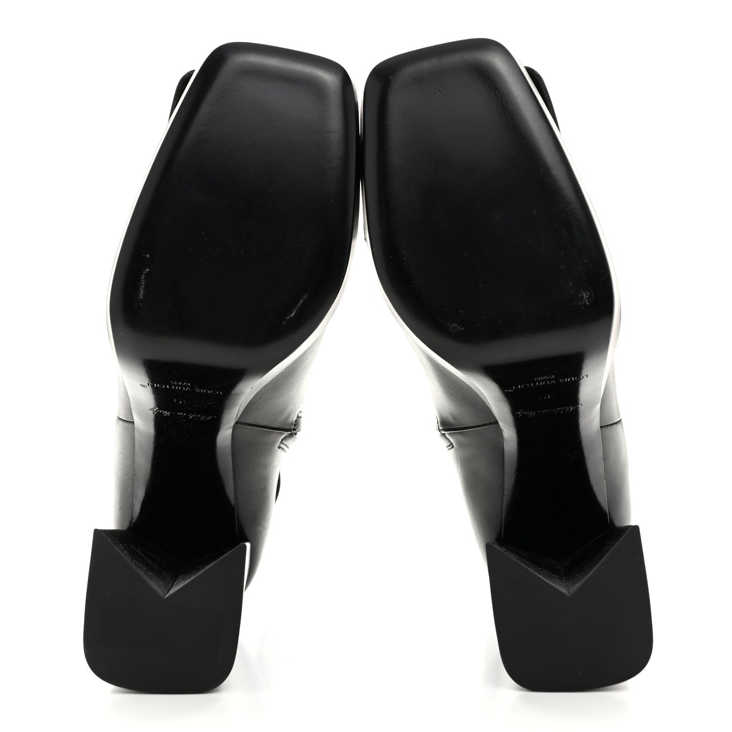 Louis Vuitton Calfskin Shake Platform Ankle Boots 39 Black 5 of 8