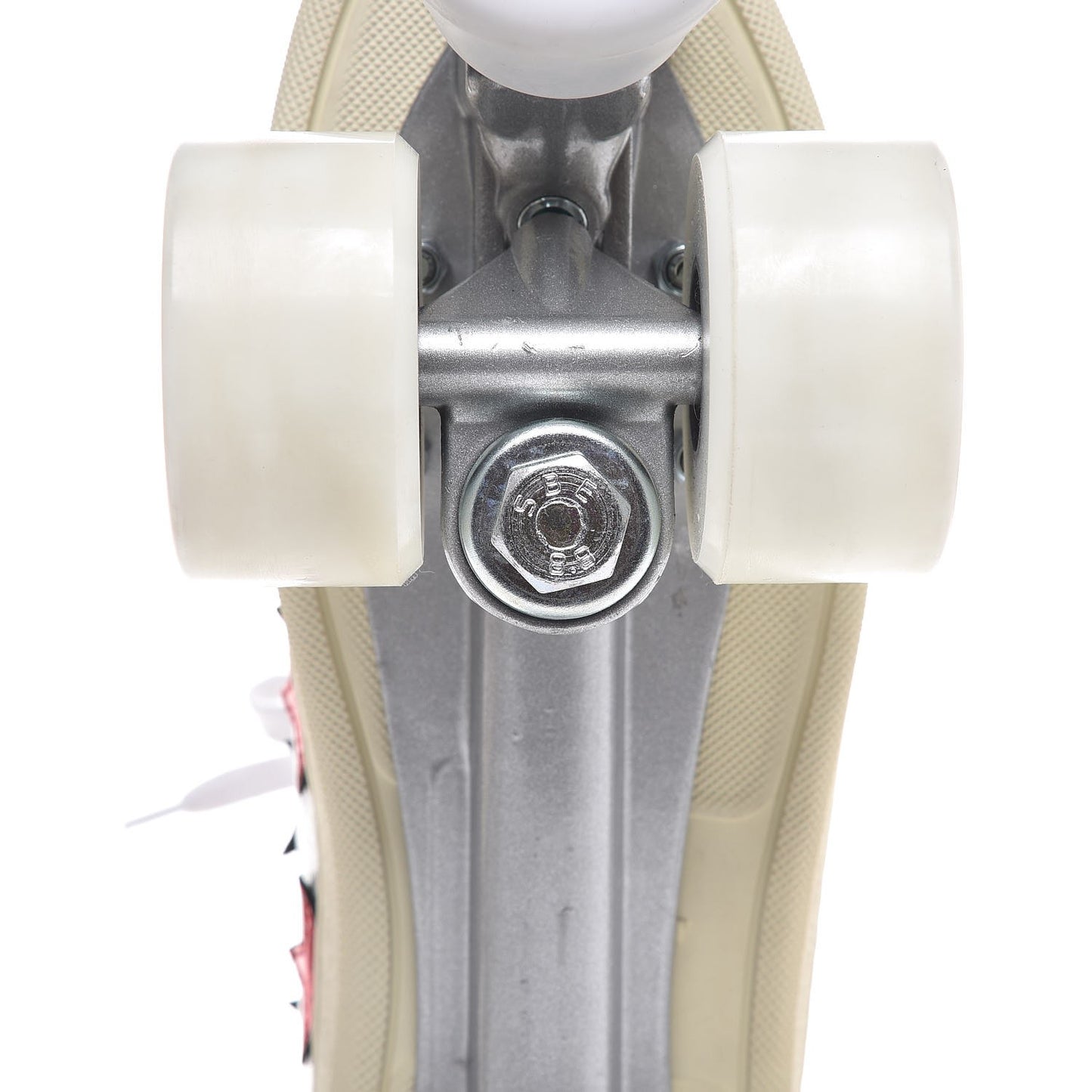 Metallic Calfskin California Court Classic Roller Skates 40 Platinum