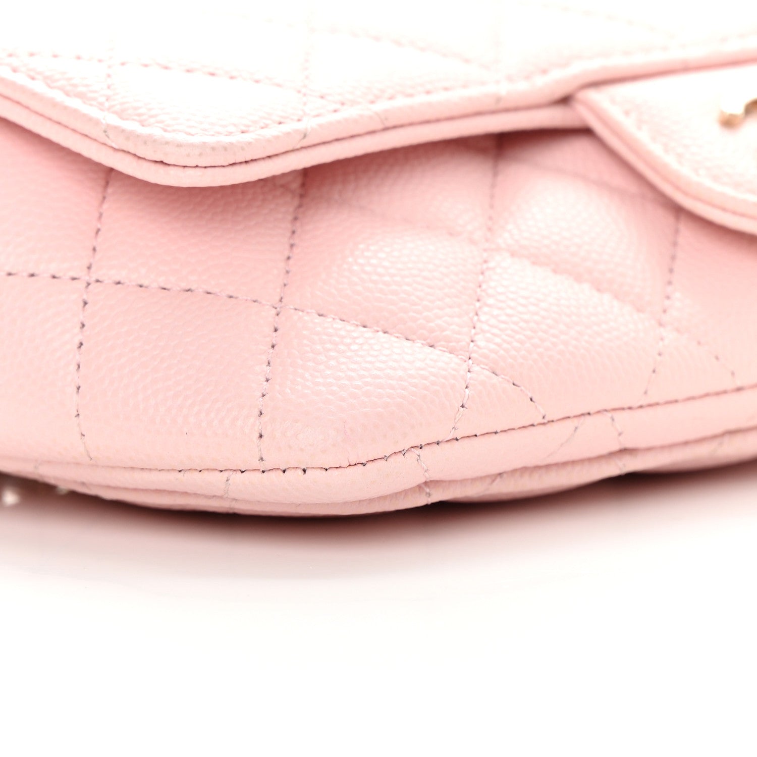 Chanel Caviar Quilted Glasses Case With Chain Light Pink 10 of 14
