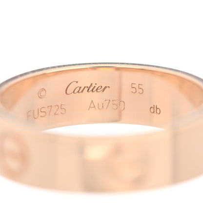 Cartier 18K Yellow Gold 5.5mm LOVE Ring 55 7.25 4 of 5