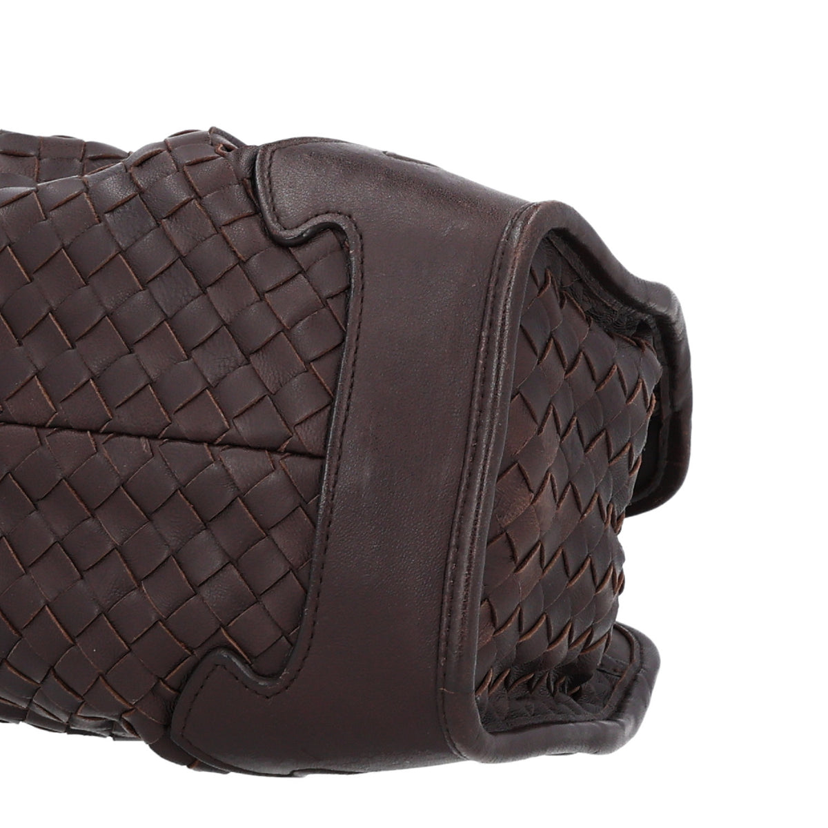 Nappa Intrecciato Small Chain Shoulder Bag Moro