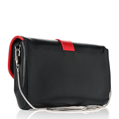 Givenchy Calfskin Obsedia Chain Clutch Black Red 2 of 10