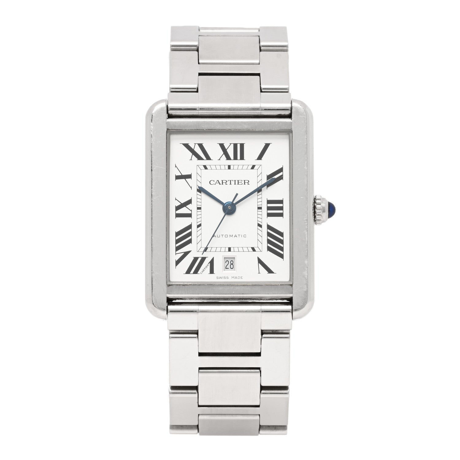Cartier Stainless Steel 31mm Tank Solo Automatic Watch 1 of 5