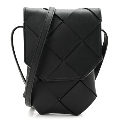 Bottega Veneta Nappa Maxi Intrecciato Diago Phone Pouch Black 1 of 10