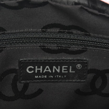 Chanel Calfskin Quilted Cambon Pochette Pink Black 7 of 8