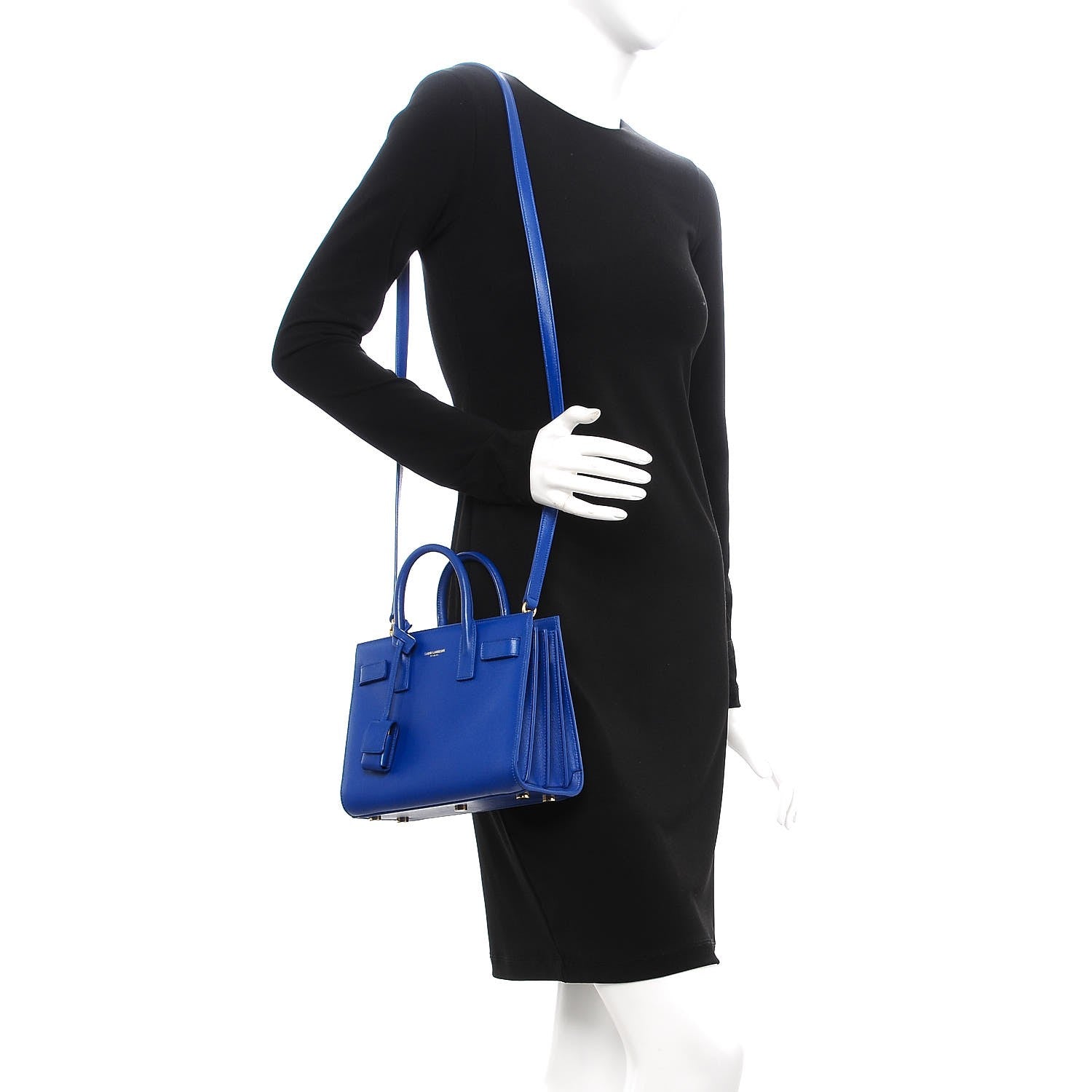 Saint Laurent Calfskin Nano Sac De Jour Royal Blue 2 of 7