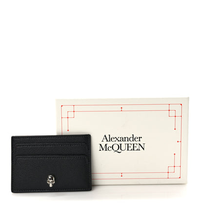 Alexander McQueen Calfskin Skull Card Holder Black 8 of 8