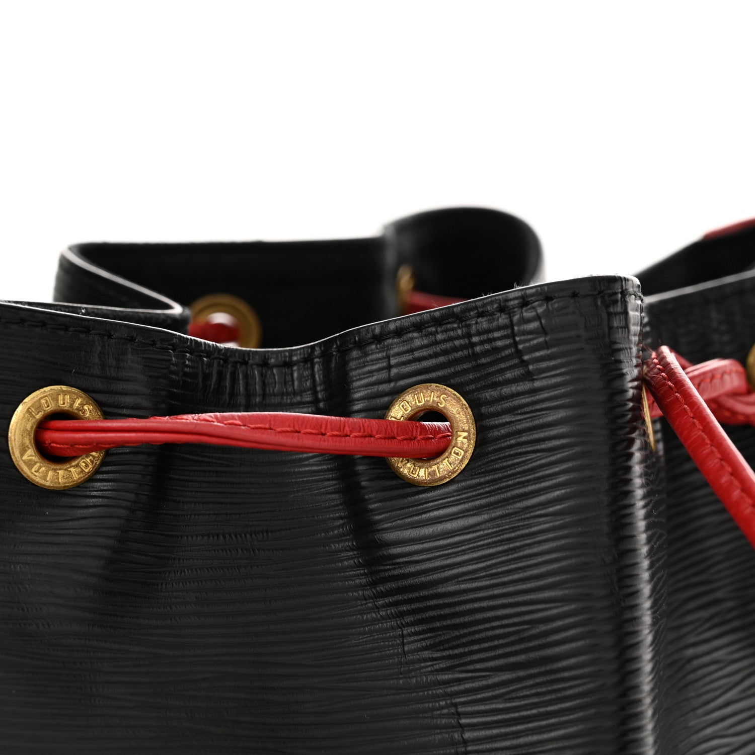 Louis Vuitton Epi Bi-Color Noe Castillan Red Black 12 of 12