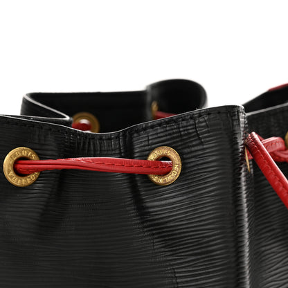 Louis Vuitton Epi Bi-Color Noe Castillan Red Black 12 of 12