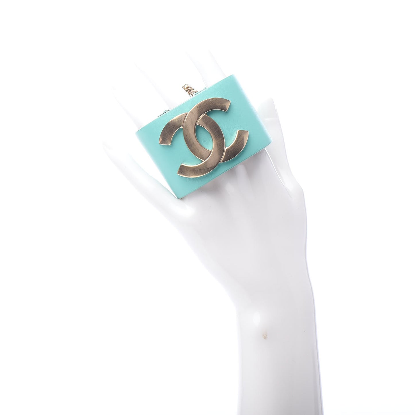 Calfskin CC Wide Cuff M Light Green