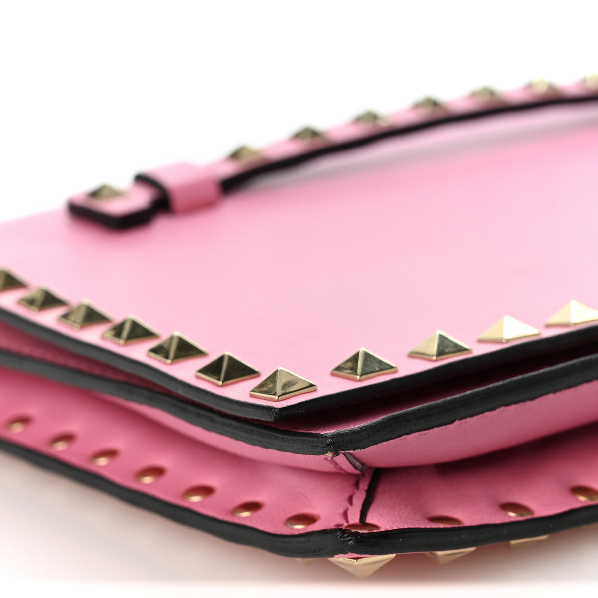 Valentino Garavani Nappa Rockstud Wristlet Clutch Ninphea 17 of 22