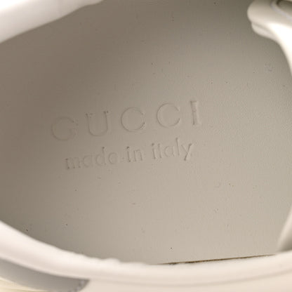 Gucci Calfskin Interlocking G Perforated Mens Ace Sneakers 8 White Grey Sky 7 of 12