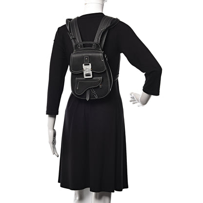 Christian Dior Calfskin Saddle Backpack Black 3 of 12