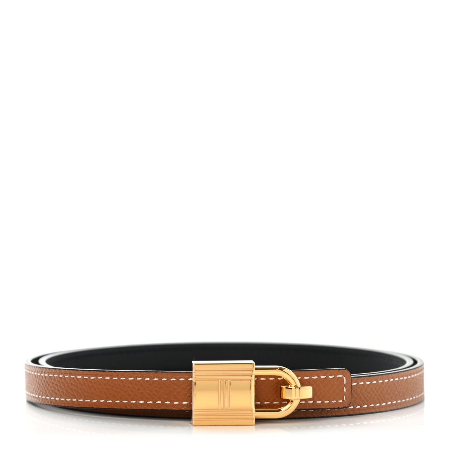 Epsom Swift 13mm Romance Belt 80 Gold Black