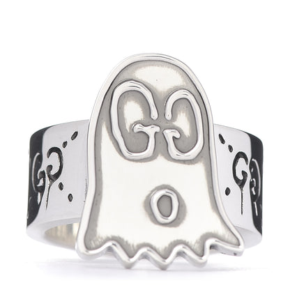 Gucci Sterling Silver GucciGhost Ghost Ring 54 6.75 1 of 6