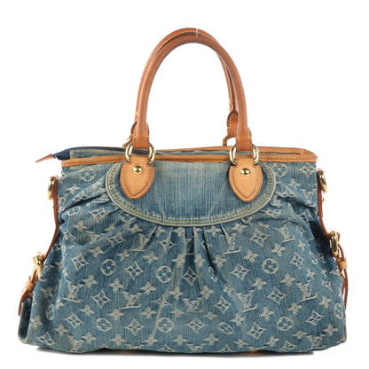 Louis Vuitton Denim Neo Cabby MM Blue 1 of 17