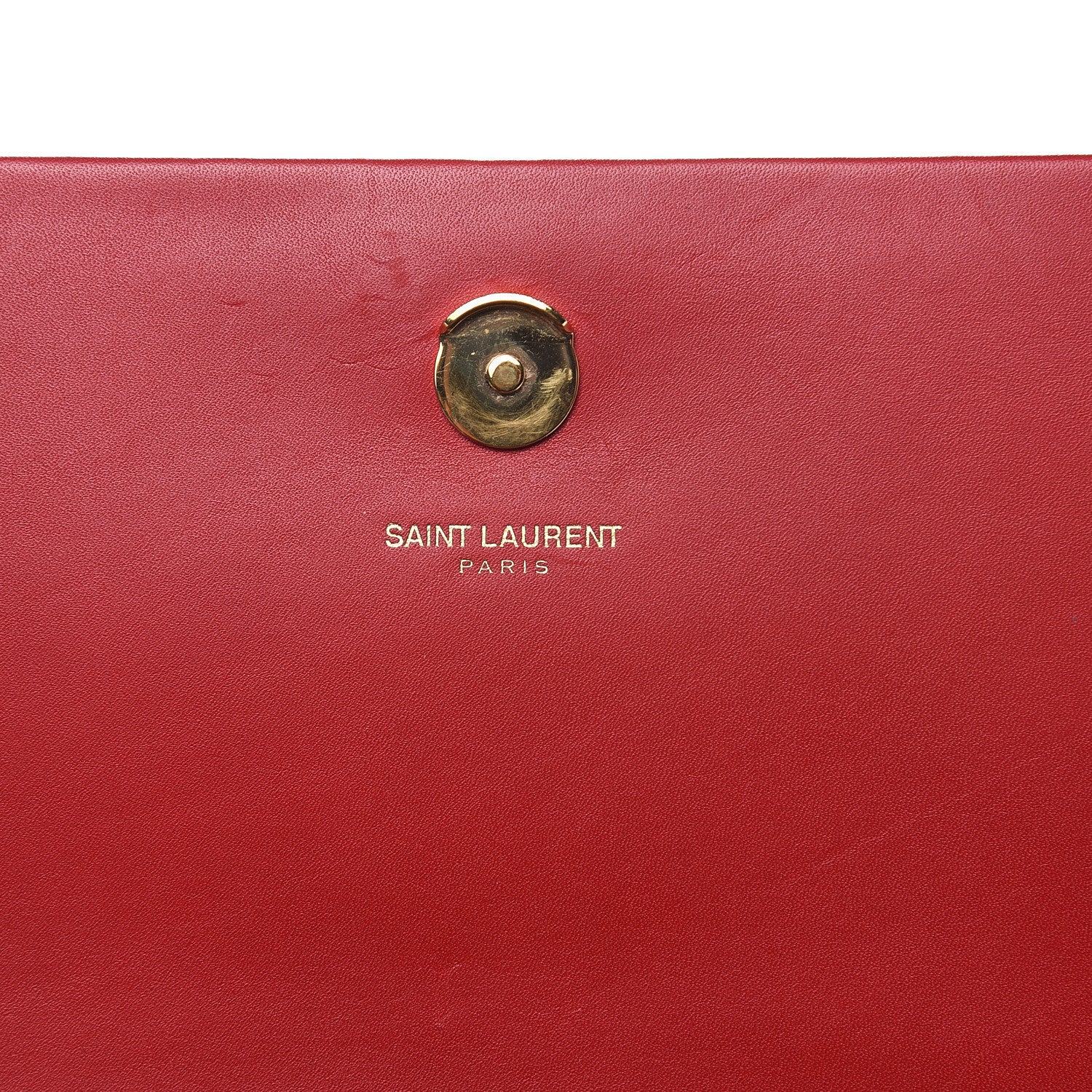 Saint Laurent Smooth Calfskin Medium Classic Monogram Kate Tassel Satchel Lipstick Red 7 of 14