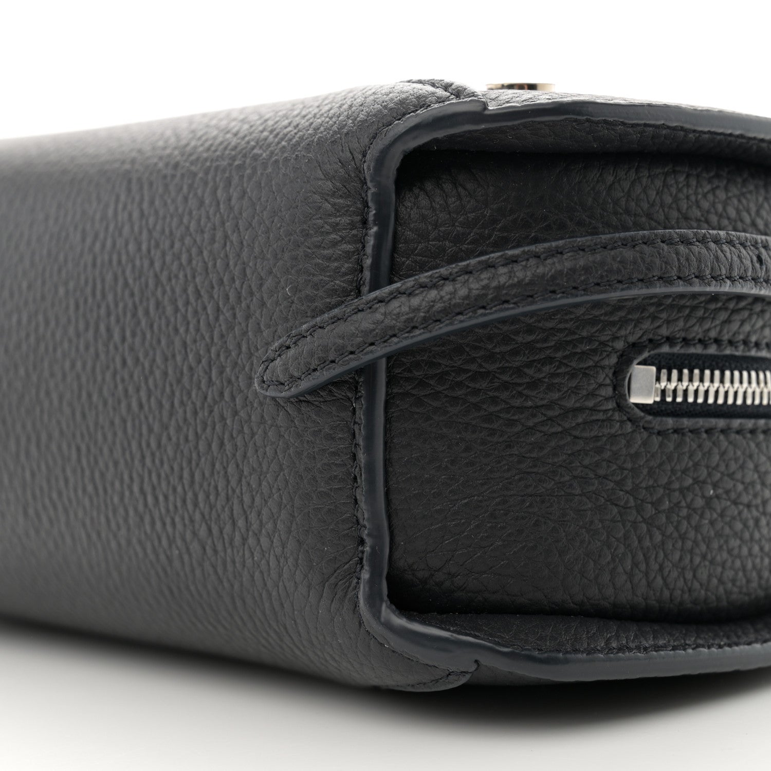 Loro Piana Grained Calfskin Sesia Crossbody Black 9 of 9