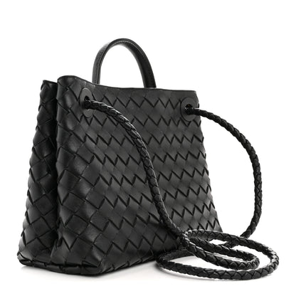 Bottega Veneta Nappa Intrecciato Small Andiamo Shoulder Bag Black 3 of 10