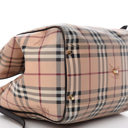 Burberry Haymarket Check Large Canterbury Tote Chocolate 6 of 10