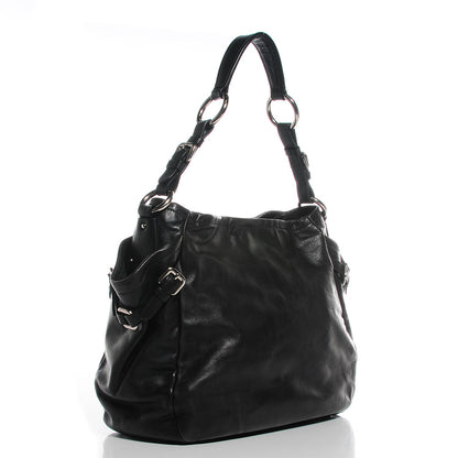 Prada Soft Calf Two Pocket Hobo Nero Black 3 of 10