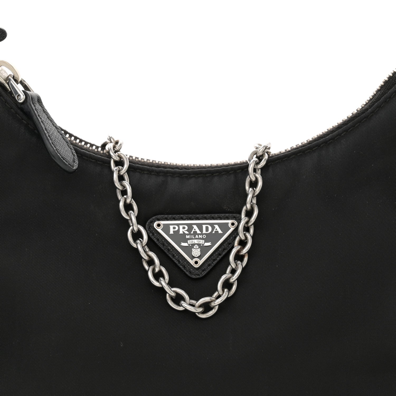 Prada Nylon Re-Edition 2005 Shoulder Bag Black 8 of 14