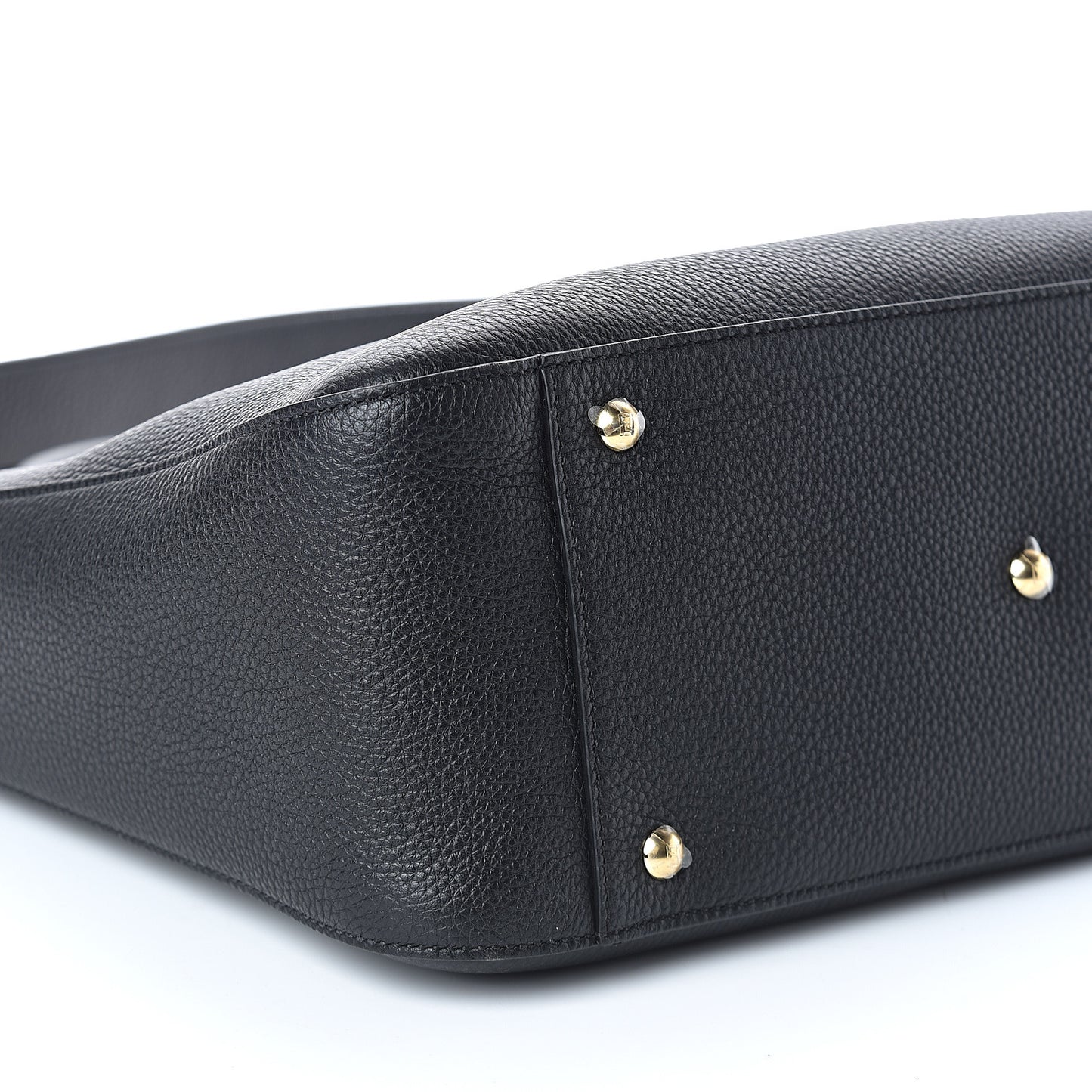 Cuoio Romano Selleria Medium FF Tote Black