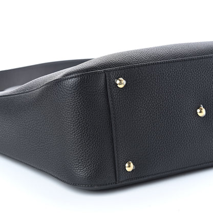 Fendi Cuoio Romano Selleria Medium FF Tote Black 7 of 8