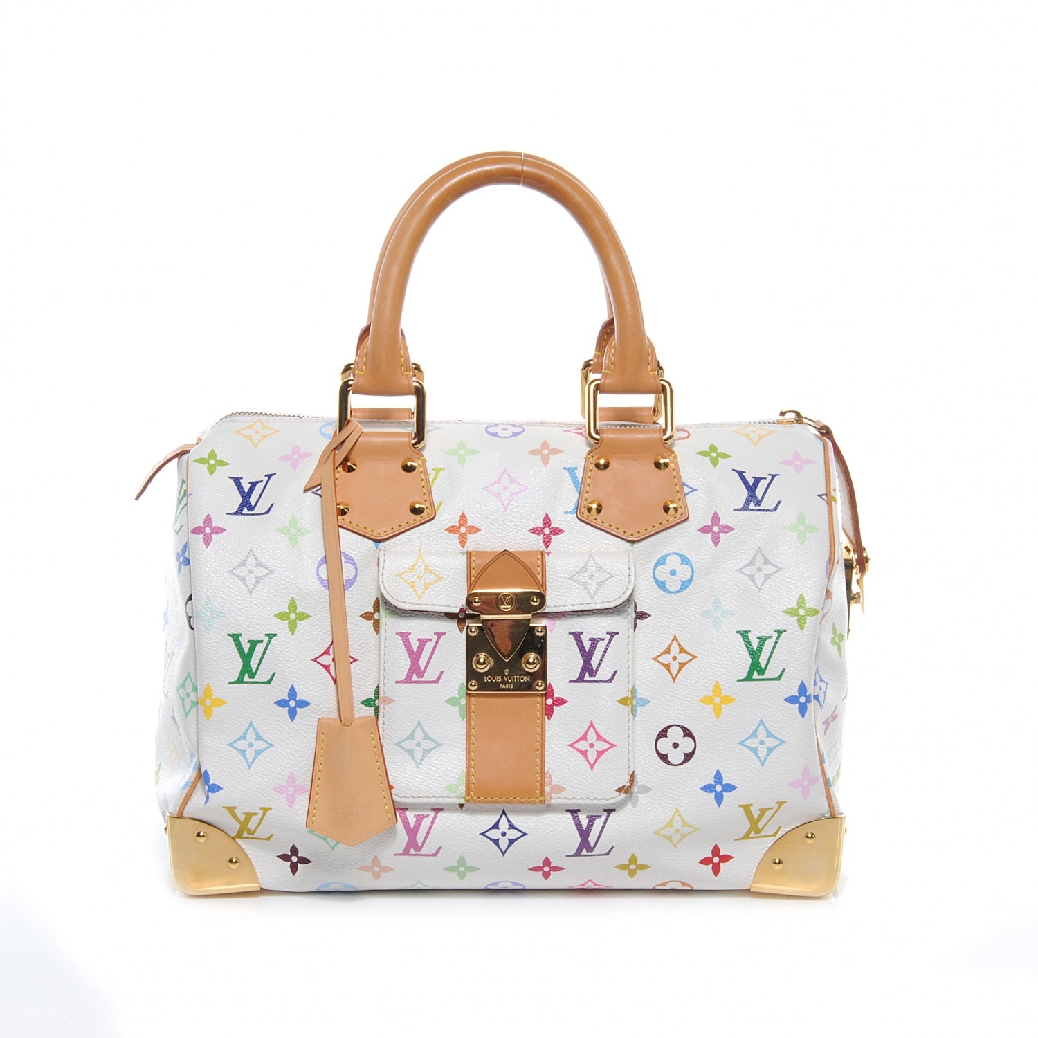 Louis Vuitton Monogram Multicolor Speedy 30 White 1 of 8