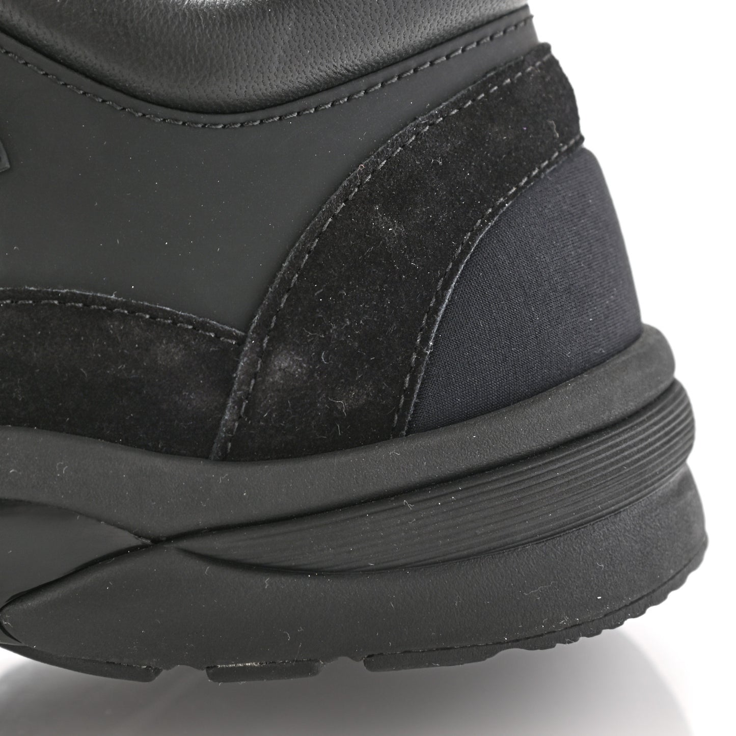 Toile Suede Calfskin CC Sneakers 40.5 Black