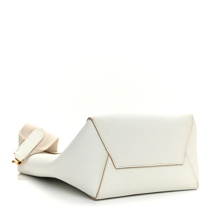 Celine Soft Grained Calfskin Small Sangle Bucket Bag White 3 of 9