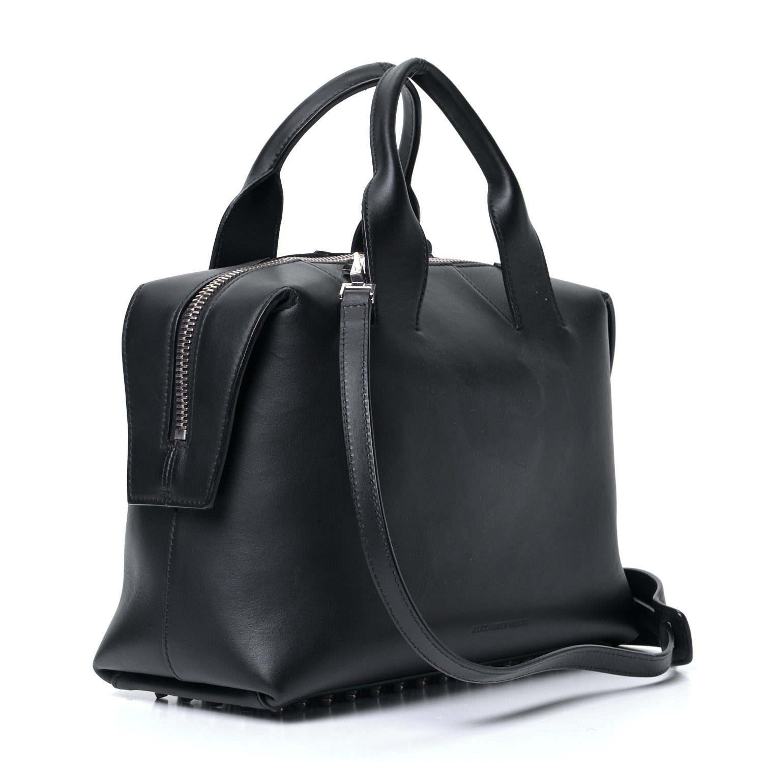 Alexander Wang Calfskin Small Rogue Satchel Black Silver Hardware 2 of 5