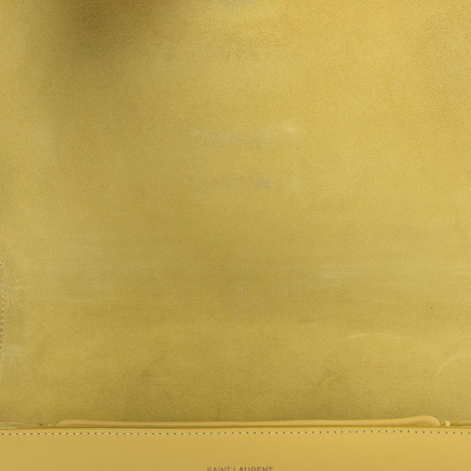 Saint Laurent Calfskin Classic Y Satchel Yellow 9 of 15