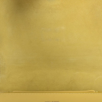 Saint Laurent Calfskin Classic Y Satchel Yellow 9 of 15