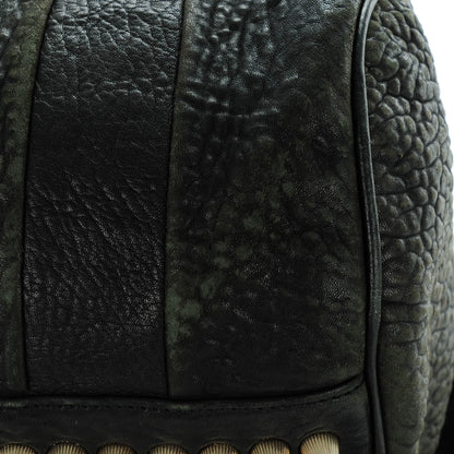 Alexander Wang Pebbled Lambskin Rocco Duffel Black Pale Gold Hardware 13 of 14