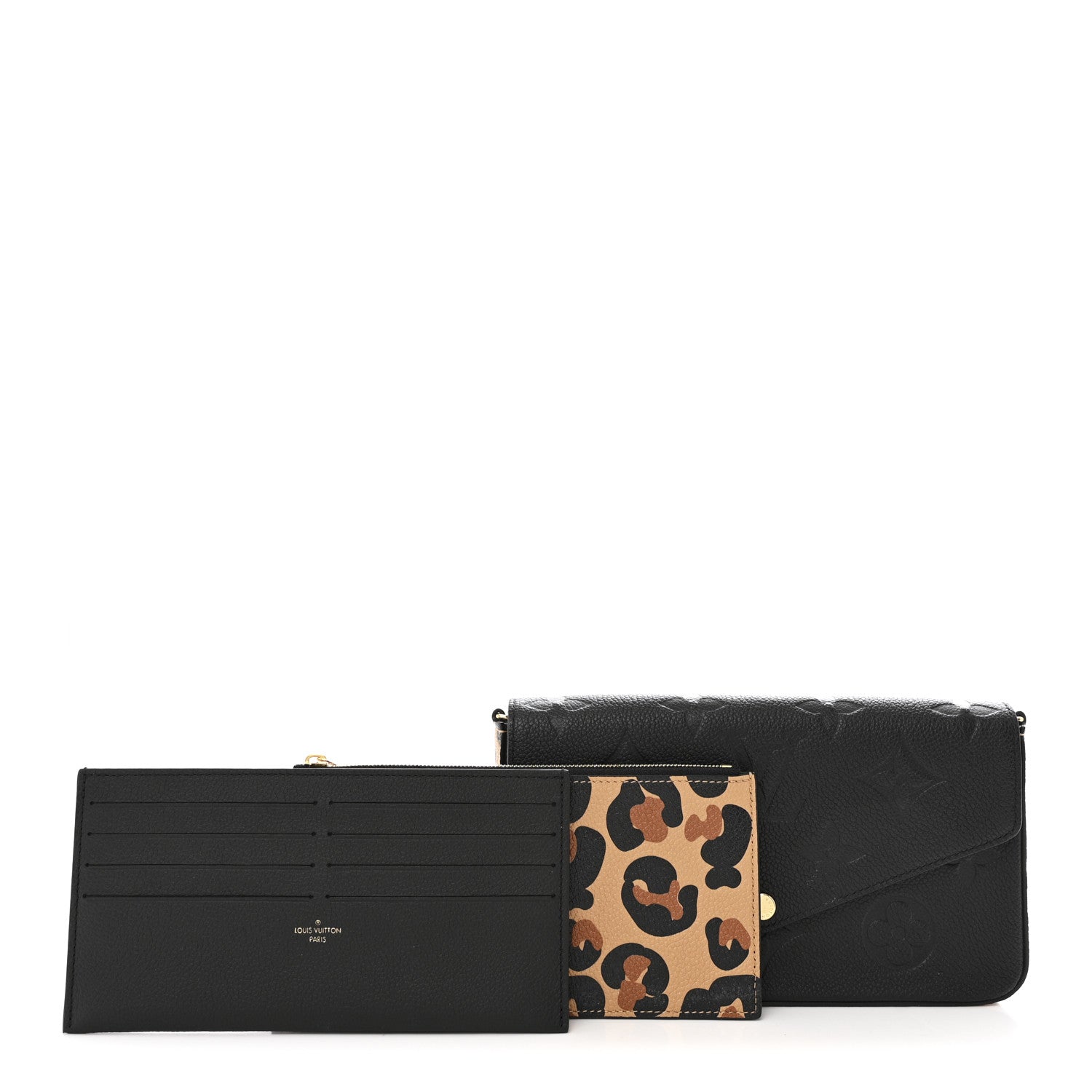 Louis Vuitton Empreinte Monogram Giant Wild At Heart Felicie Pochette Black 3 of 9