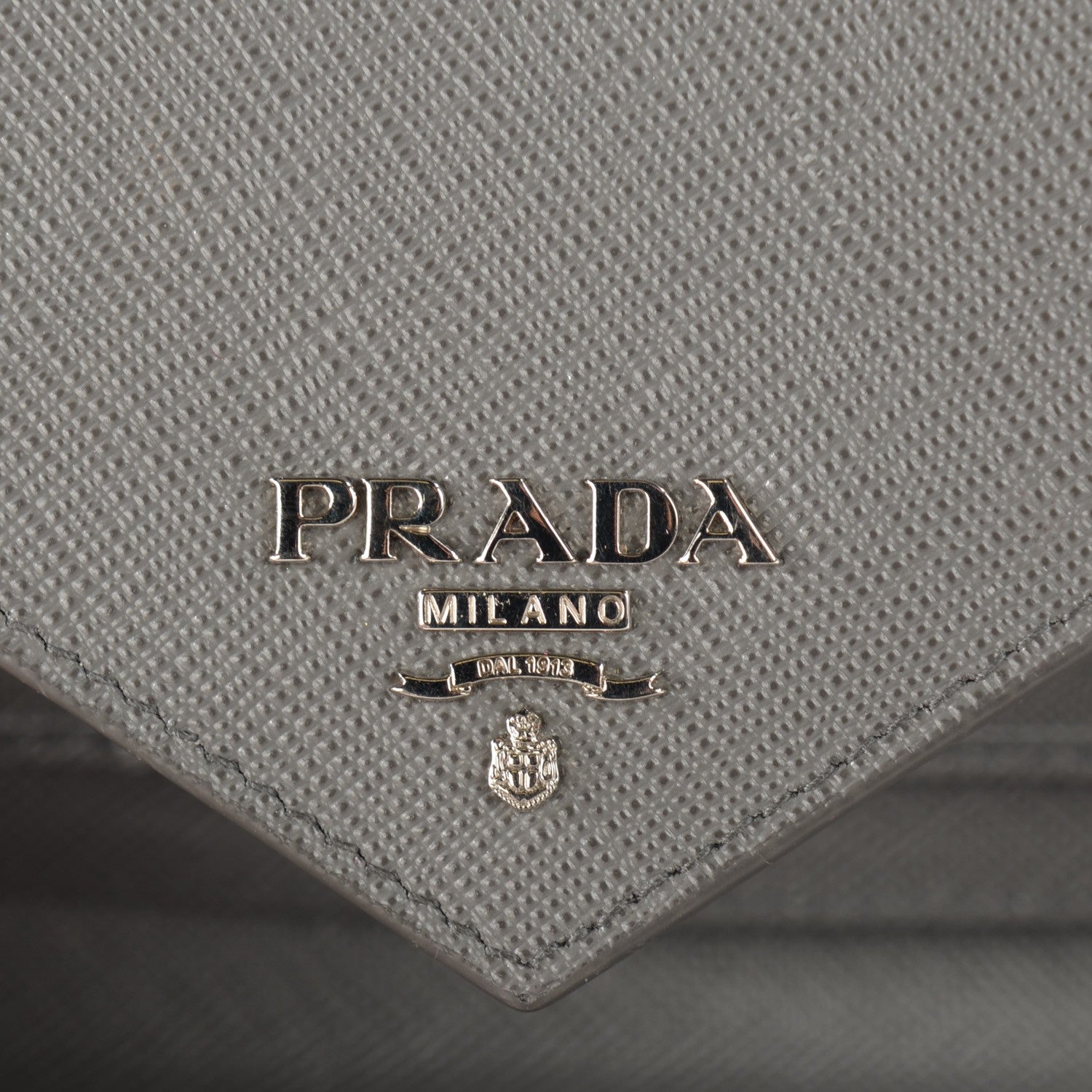 Prada Saffiano Metal Compact Envelope Wallet Marmo 6 of 9