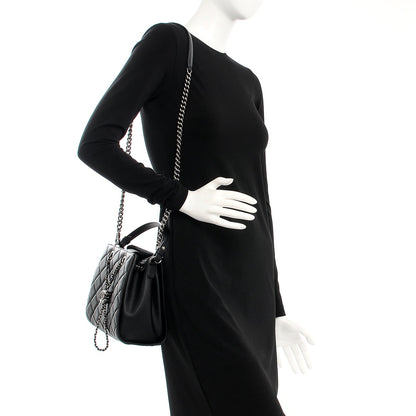 Chanel Caviar Quilted Small CC Bucket Bag Black 2 of 9