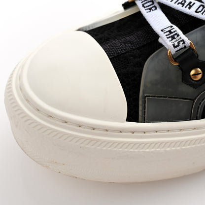 Christian Dior Technical Knit Calfskin Cannage Womens Walk'N'Dior High Top Sneakers 41 Black 10 of 12