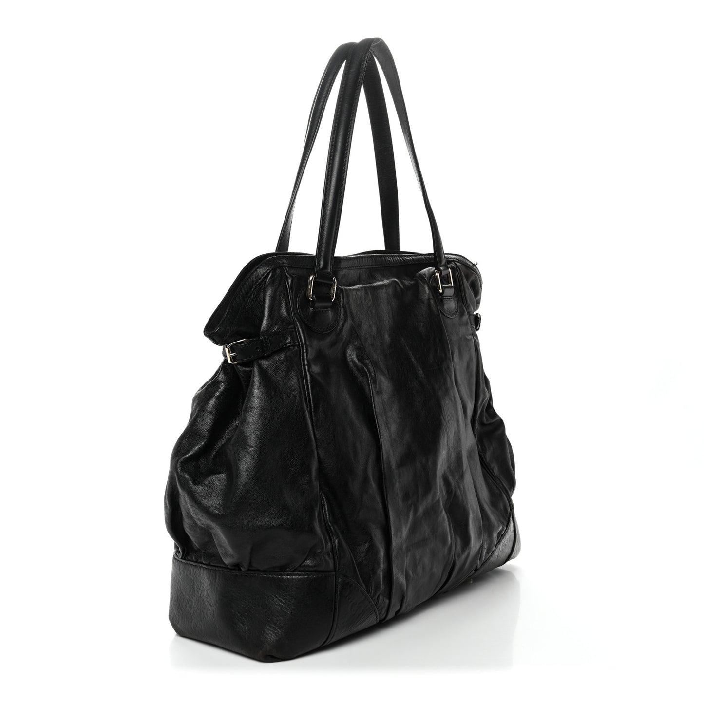 Calfskin Guccissima Full Moon Tote Black