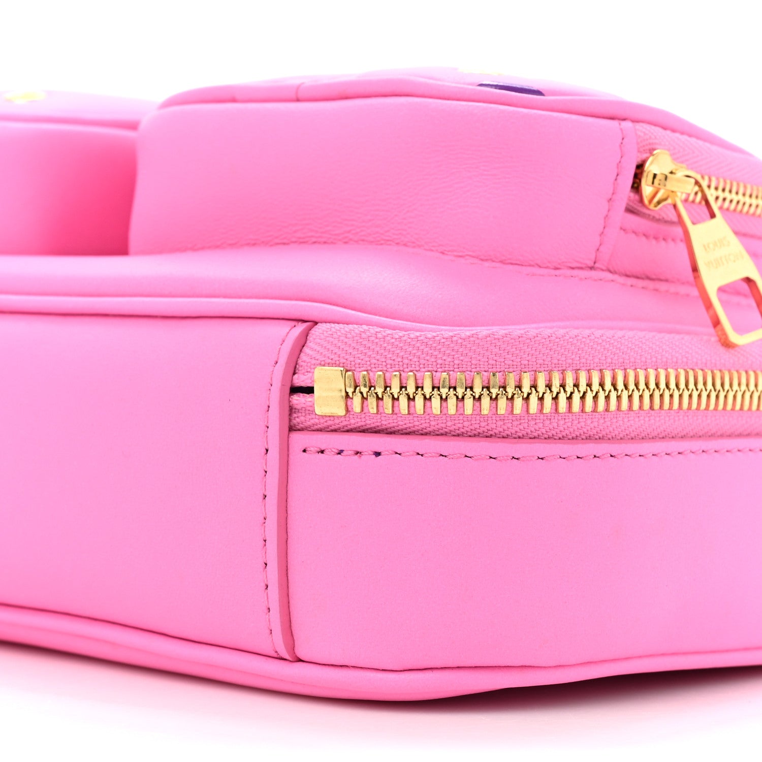 Louis Vuitton LOUIS VUITTON Calfskin Embossed Monogram Vuittamins Utility Crossbody Rose Violet 8 of 10