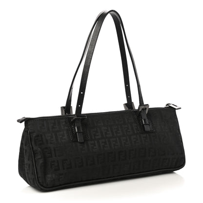 Fendi Zucchino Zip Top Tote Black 2 of 10