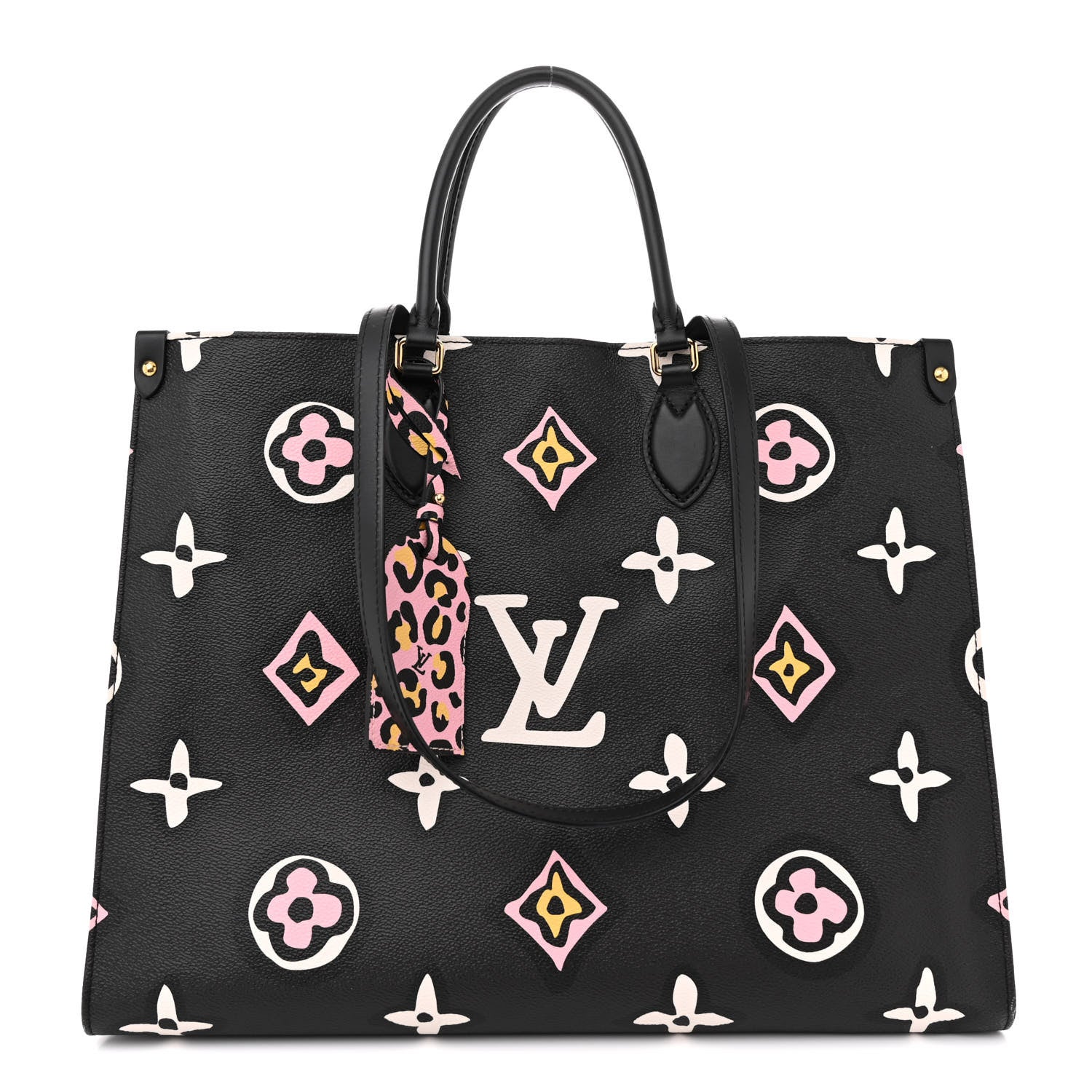 Louis Vuitton Monogram Giant Wild At Heart Onthego GM Black 1 of 12