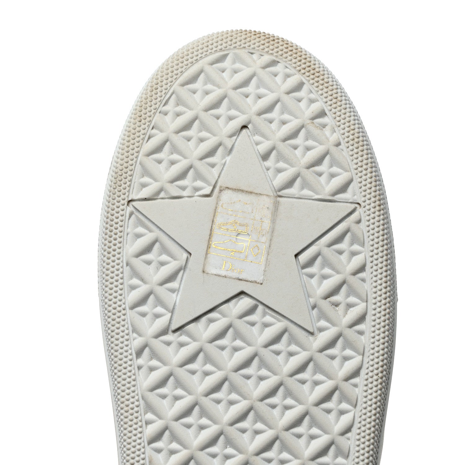 Christian Dior Canvas Oblique Embroidered Womens Solar Slip On Sneakers 37 Deep Blue 8 of 9