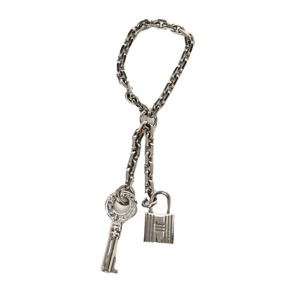 Hermes Palladium Key and Lock Scarf Ring 1 of 3