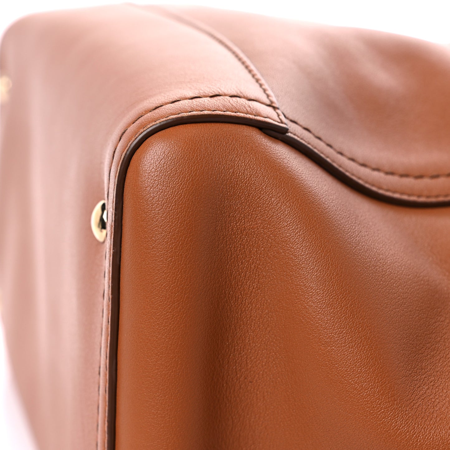 Calfskin Medium Verve Double Zip Tote Brown