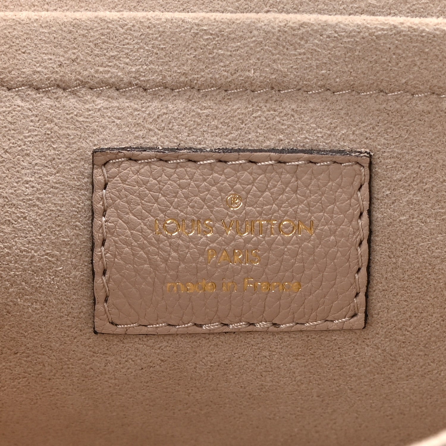 Louis Vuitton Grained Calfskin Lockme Tender Greige 6 of 9