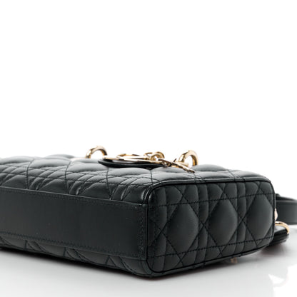 Christian Dior Lambskin Cannage Small Lady D-Joy Black 10 of 10