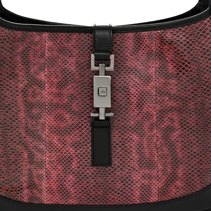Gucci Snakeskin Jackie O Hobo Pink 8 of 10